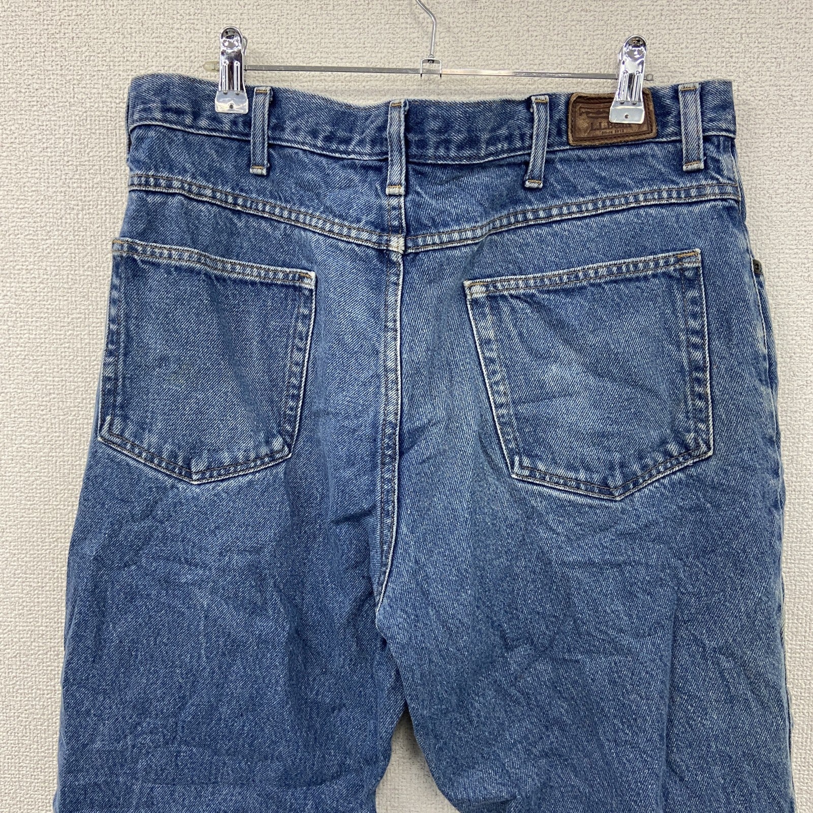 L.L.Bean　エルエルビーン　デニムパンツ/ジーンズ　ジップフライ　革パッチ　インディゴ　W36サイズ