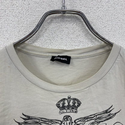 DIESEL　ディーゼル　半袖プリントTシャツ　白　ホワイト　Mサイズ