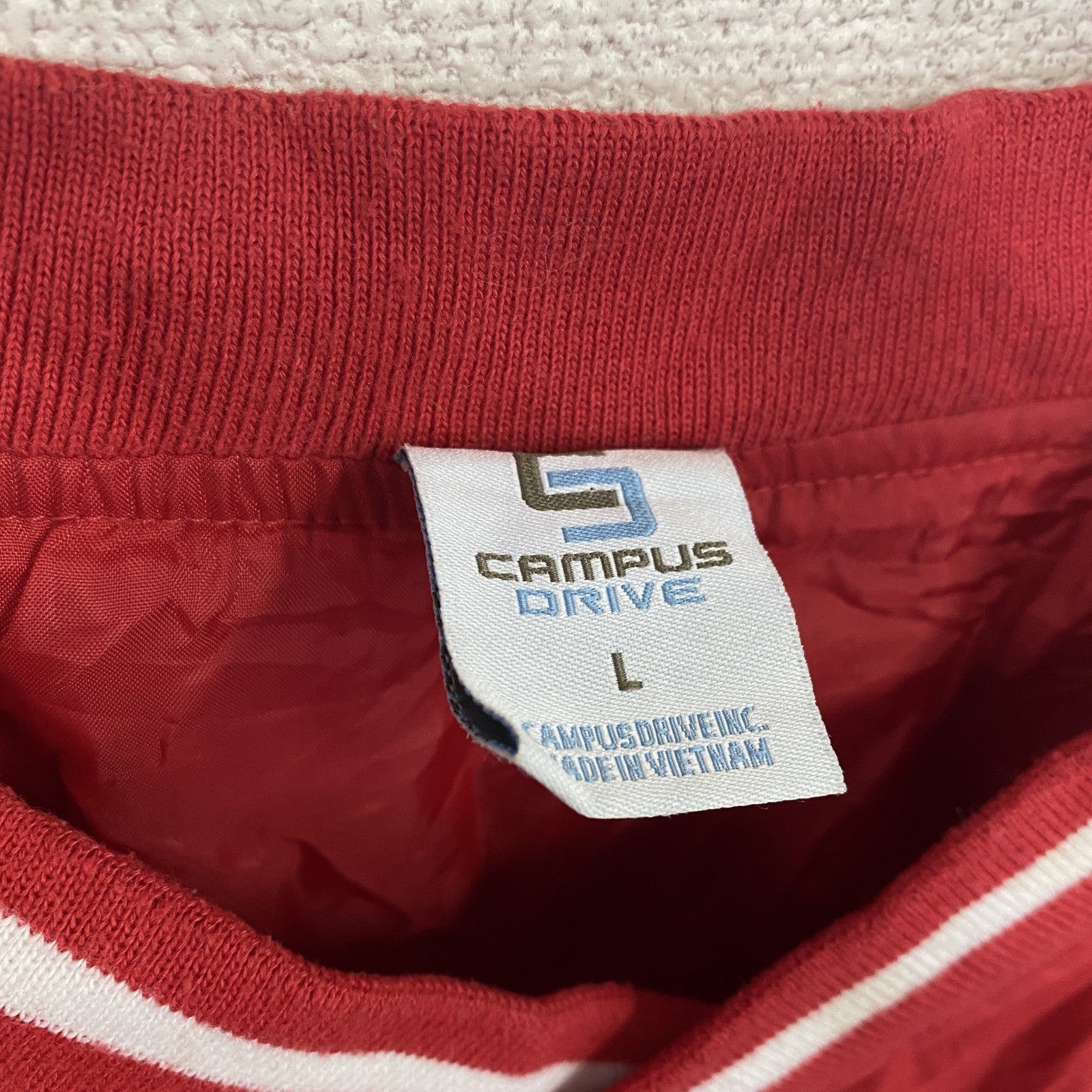 CAMPUS DRIVE　プルオーバージャケット　カレッジ　赤　レッド　Lサイズ
