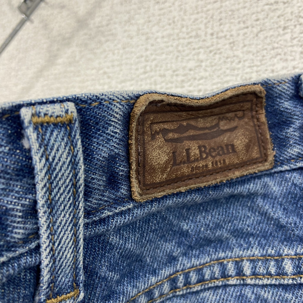 L.L.Bean　エルエルビーン　デニムパンツ/ジーンズ　ジップフライ　革パッチ　インディゴ　W36サイズ