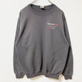 古着 used　PORT&COMPANY　長袖ワンポイントプリントスウェット　トレーナー　クルーネック　グレー　秋冬服　Mサイズ