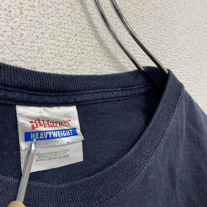Hanes　ヘインズ　半袖プリントTシャツ　Stud Muffin　紺　ネイビー　Mサイズ
