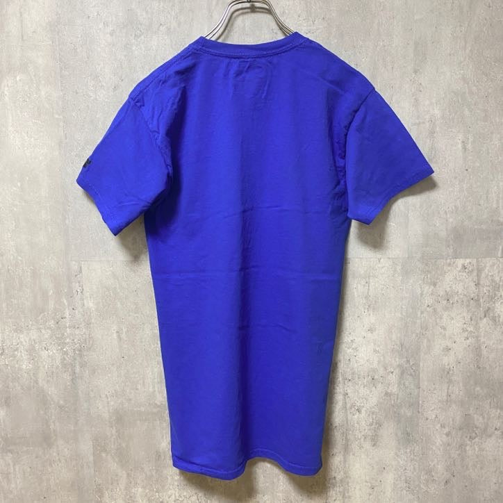 古着 used　RUSSELL　EASTERN ILLINOIS UNIVERSITY 大学　半袖カレッジプリントTシャツ　青
