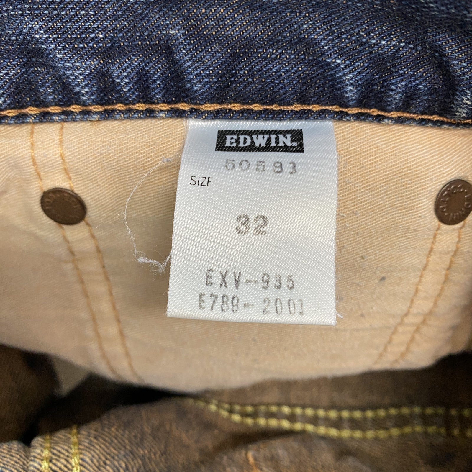 EDWIN　エドウィン　ハーフデニムパンツ/ショートパンツ　ジップフライ　インディゴ　32サイズ