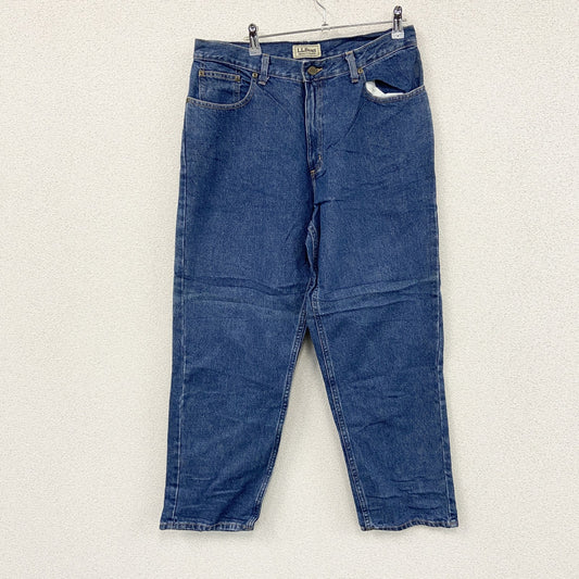L.L.Bean　エルエルビーン　デニムパンツ/ジーンズ　ジップフライ　革パッチ　インディゴ　14PETサイズ