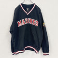 GEAR FOR SPORTS　ナイロンプルオーバージャケット　カレッジ　黒　ブラック　Lサイズ