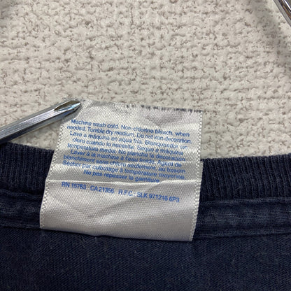 Hanes　ヘインズ　半袖プリントTシャツ　Stud Muffin　紺　ネイビー　Mサイズ