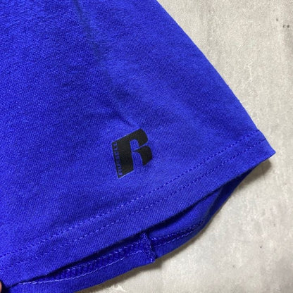 古着 used　RUSSELL　EASTERN ILLINOIS UNIVERSITY 大学　半袖カレッジプリントTシャツ　青