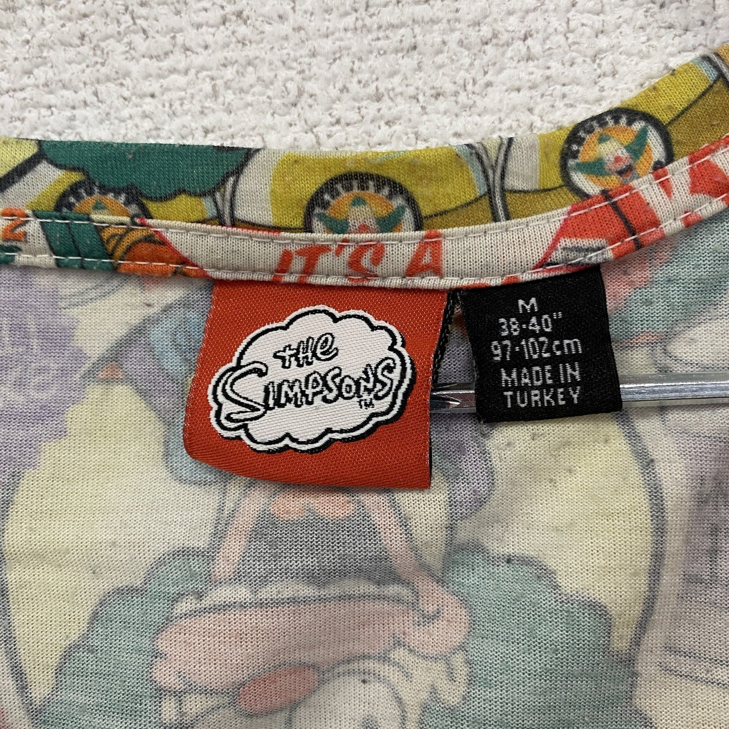 The SIMPSONS　ザシンプソンズ　クラスティザクラウン　半袖Tシャツ　キャラクターT　マルチカラー　Mサイズ
