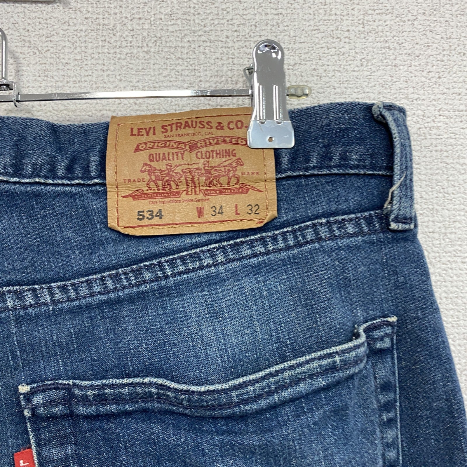 Levi's　リーバイス　534　デニムパンツジーンズ　ジップフライ　インディゴ　34サイズ