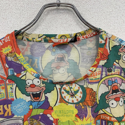 The SIMPSONS　ザシンプソンズ　クラスティザクラウン　半袖Tシャツ　キャラクターT　マルチカラー　Mサイズ