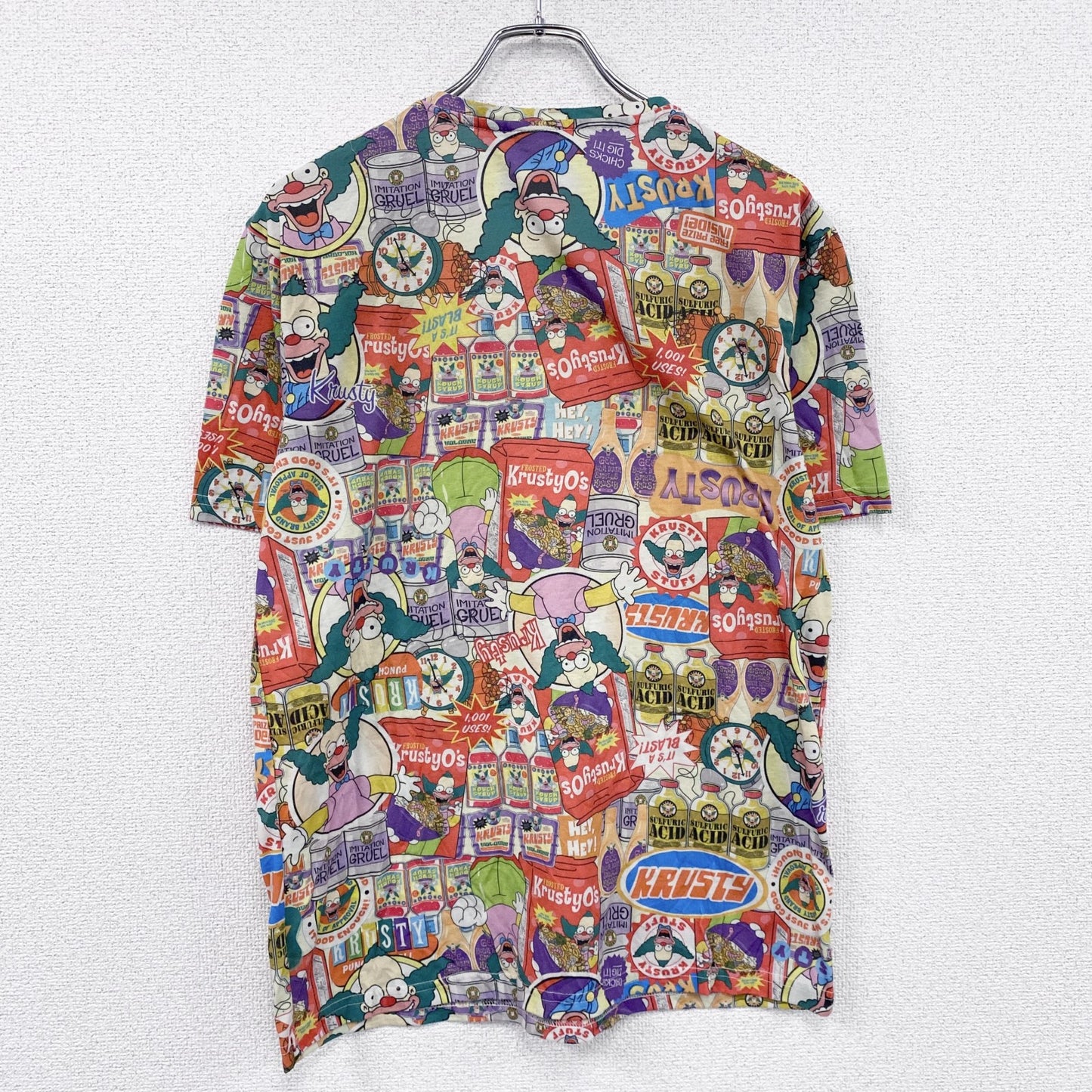 The SIMPSONS　ザシンプソンズ　クラスティザクラウン　半袖Tシャツ　キャラクターT　マルチカラー　Mサイズ