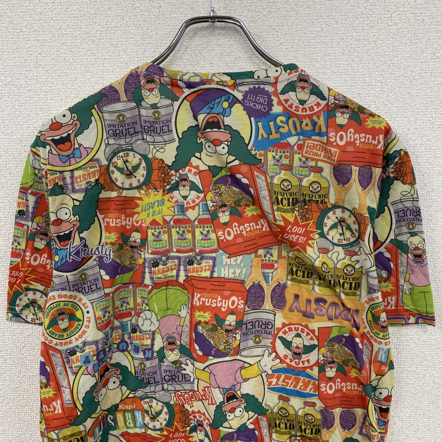 The SIMPSONS　ザシンプソンズ　クラスティザクラウン　半袖Tシャツ　キャラクターT　マルチカラー　Mサイズ
