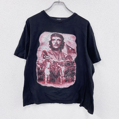 Ernesto Guevara　チェゲバラ　半袖プリントTシャツ　人物T　黒　ブラック　