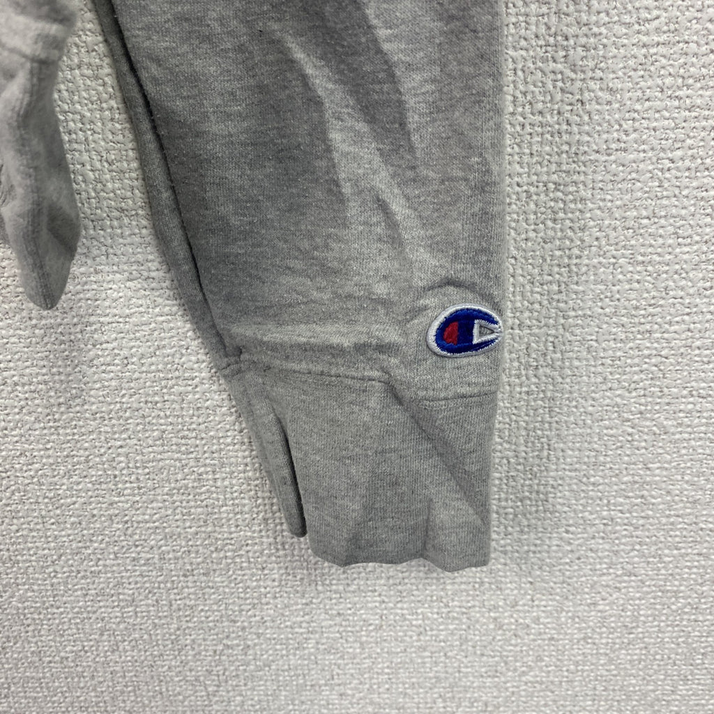 champion　チャンピオン　スウェット/トレーナー　ワッペン　クルーネック　現行　灰色　グレー　Sサイズ