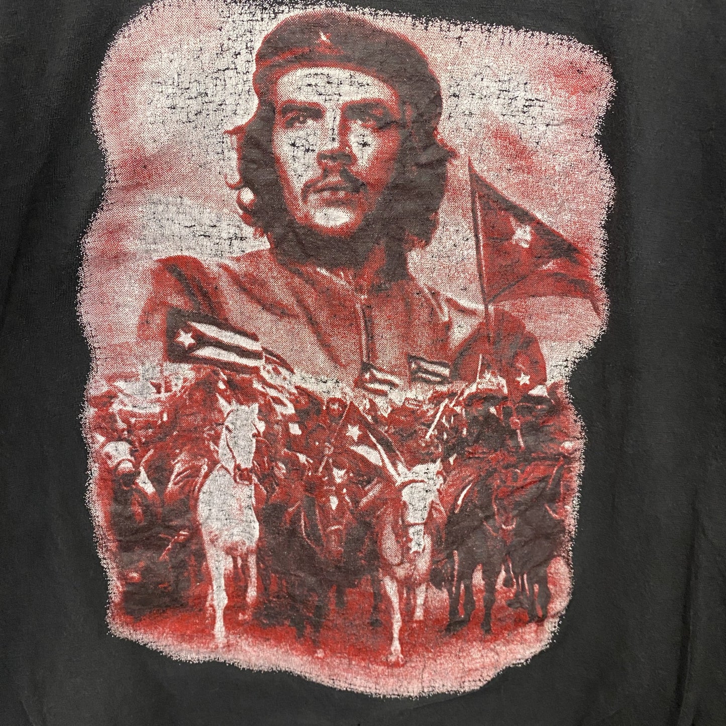 Ernesto Guevara　チェゲバラ　半袖プリントTシャツ　人物T　黒　ブラック　