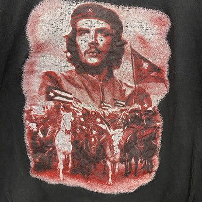 Ernesto Guevara　チェゲバラ　半袖プリントTシャツ　人物T　黒　ブラック　