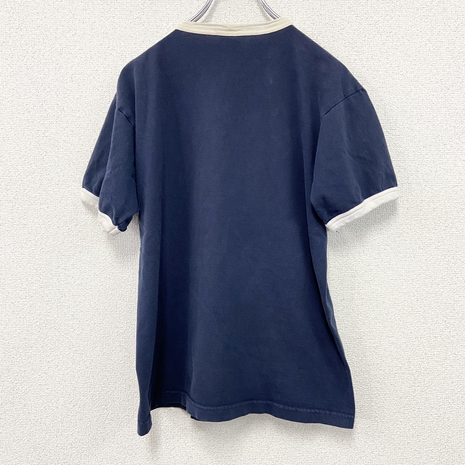 BULLETIN　NHL　半袖リンガーTシャツ　Toronto Maple Leafs　カナダ　紺　ネイビー　Mサイズ