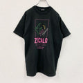 FRUIT OF THE LOOM　90s　半袖プリントTシャツ　シングルステッチ　黒　ブラック　Lサイズ