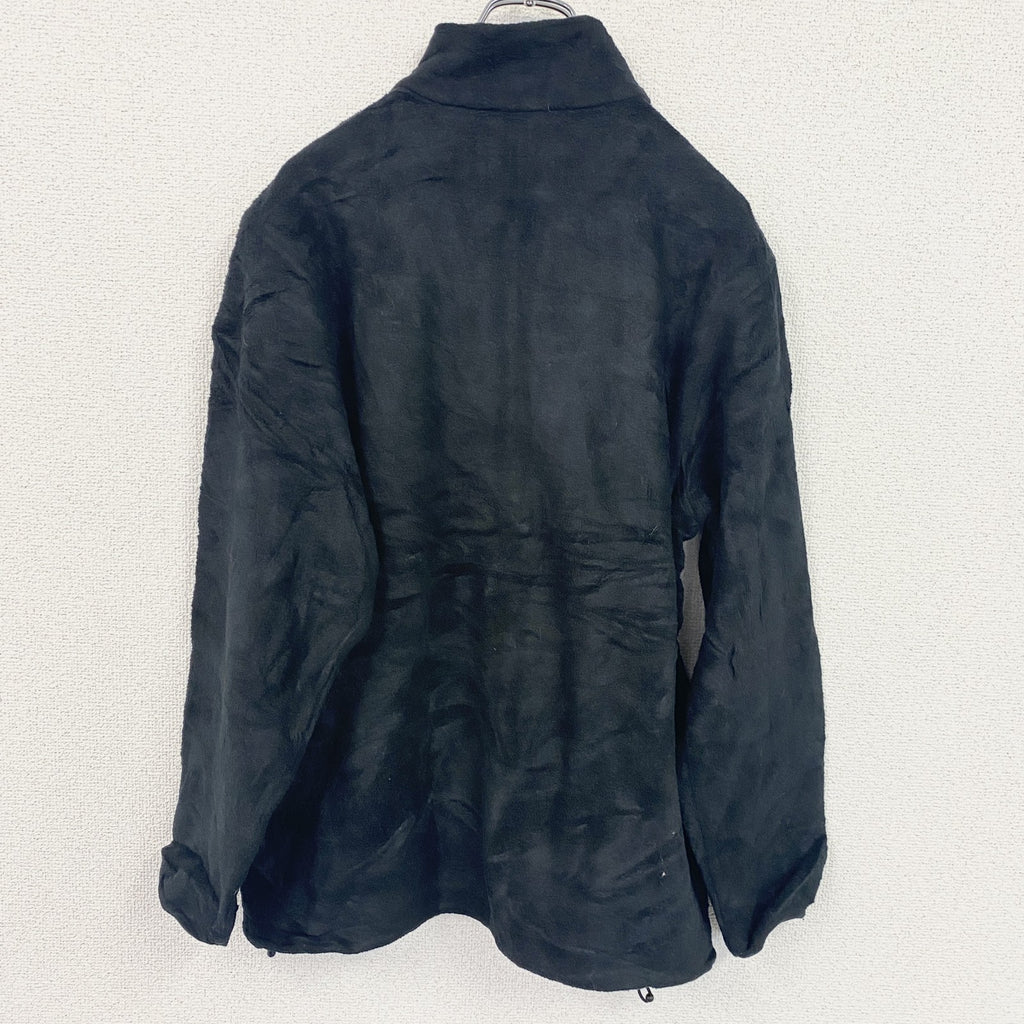 LAND’S END　ランズエンド　フルジップフリースジャケット　黒　ブラック　Mサイズ