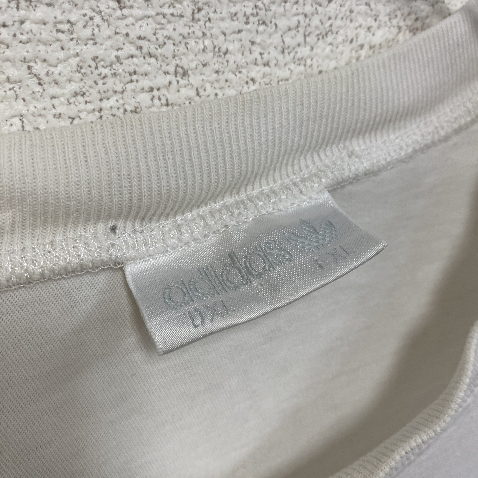 ～90s　adidas　アディダス　半袖プリントTシャツ　ヴィンテージ　白　ホワイト　XLサイズ