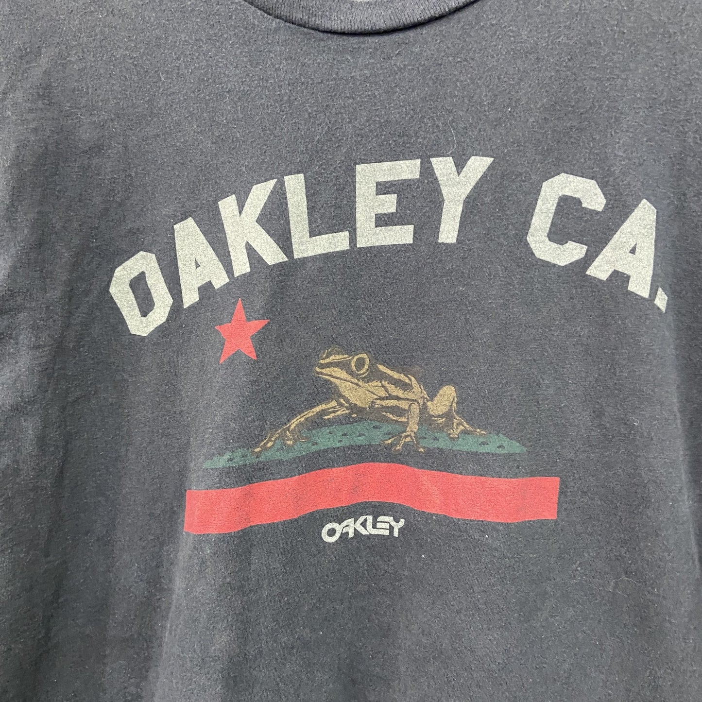 OAKELY　オークリー　半袖プリントTシャツ　カエル　黒　ブラック　Lサイズ