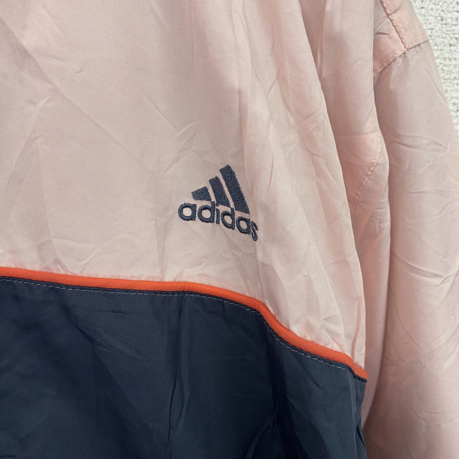 adidas　アディダス　フルジップジャケット　ピンク　ネイビー　バイカラー　XLサイズ
