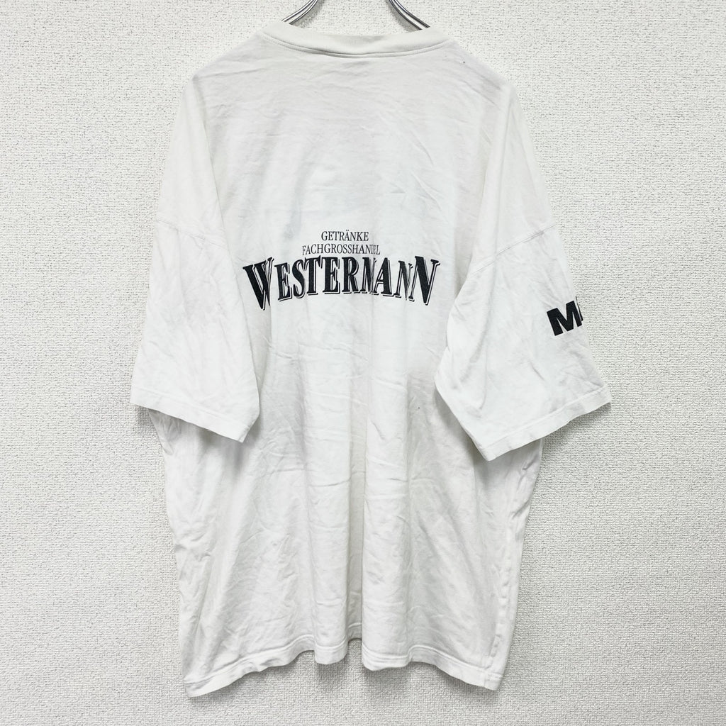 ～90s　adidas　アディダス　半袖プリントTシャツ　ヴィンテージ　白　ホワイト　XLサイズ