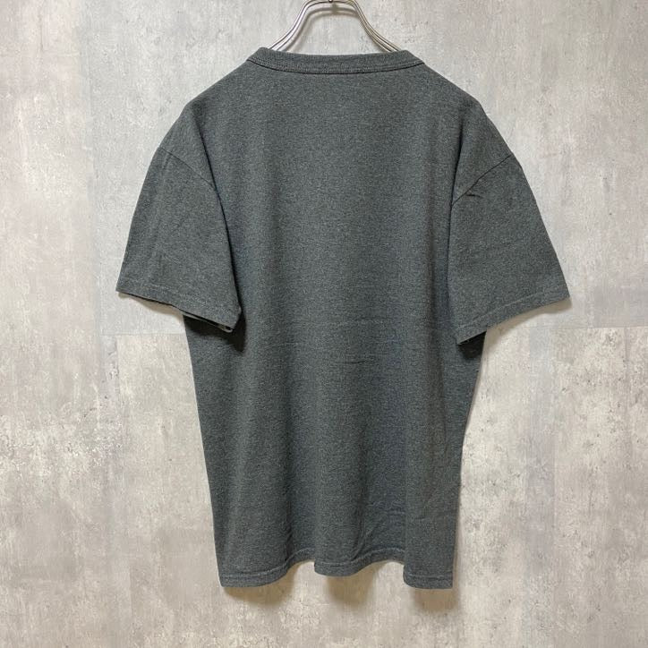 古着 used　RUSSELL ラッセル　TEXAS STATE　半袖カレッジプリントTシャツ　グレー　大学　Sサイズ