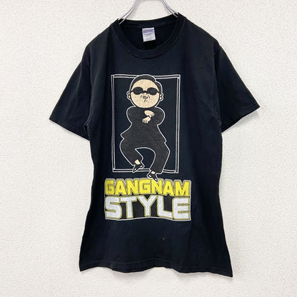 JERZEES　半袖アーティストTシャツ　Gangnam Style　江南スタイル　PSY　黒　ブラック　Mサイズ