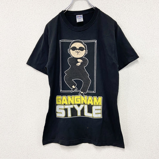 JERZEES　半袖アーティストTシャツ　Gangnam Style　江南スタイル　PSY　黒　ブラック　Mサイズ