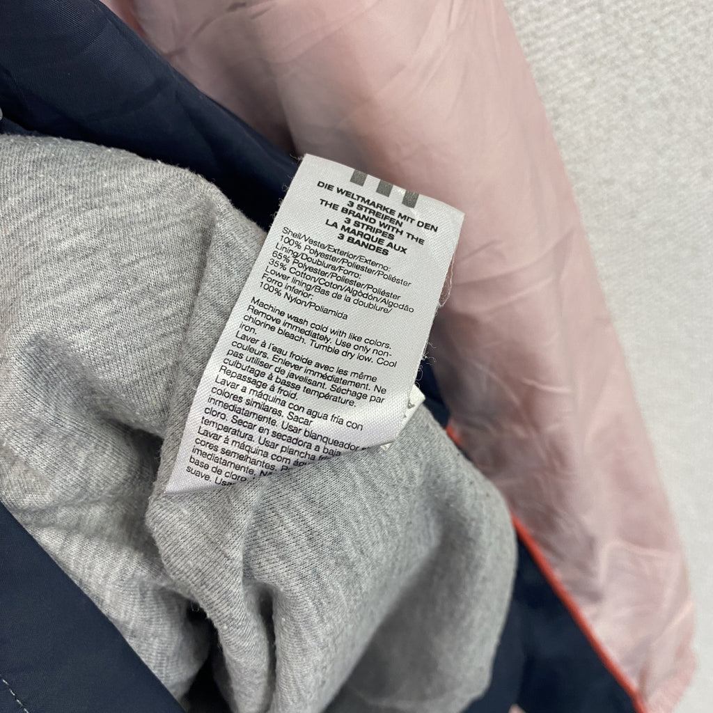 adidas　アディダス　フルジップジャケット　ピンク　ネイビー　バイカラー　XLサイズ