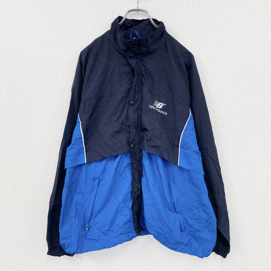 New Balance　ニューバランス　フルジップジャケット　紺　ネイビー　青　ブルー　Lサイズ