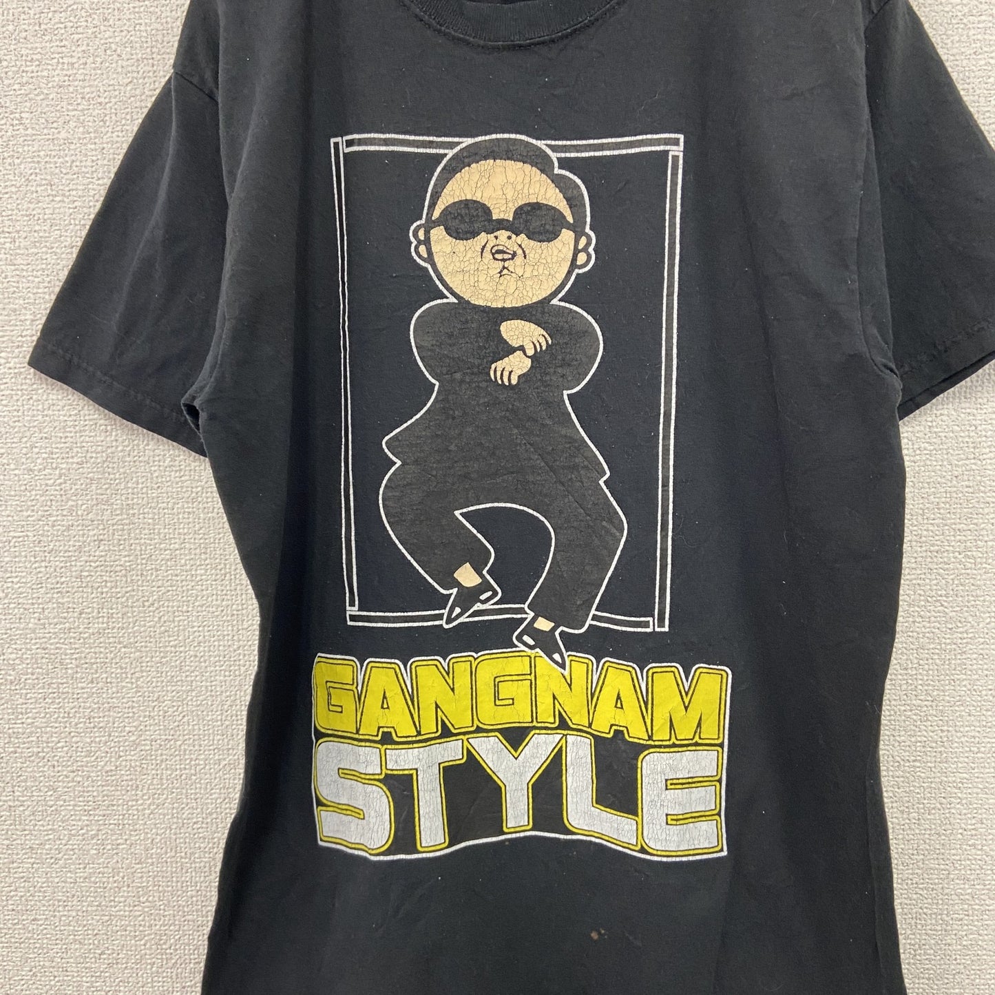 JERZEES　半袖アーティストTシャツ　Gangnam Style　江南スタイル　PSY　黒　ブラック　Mサイズ