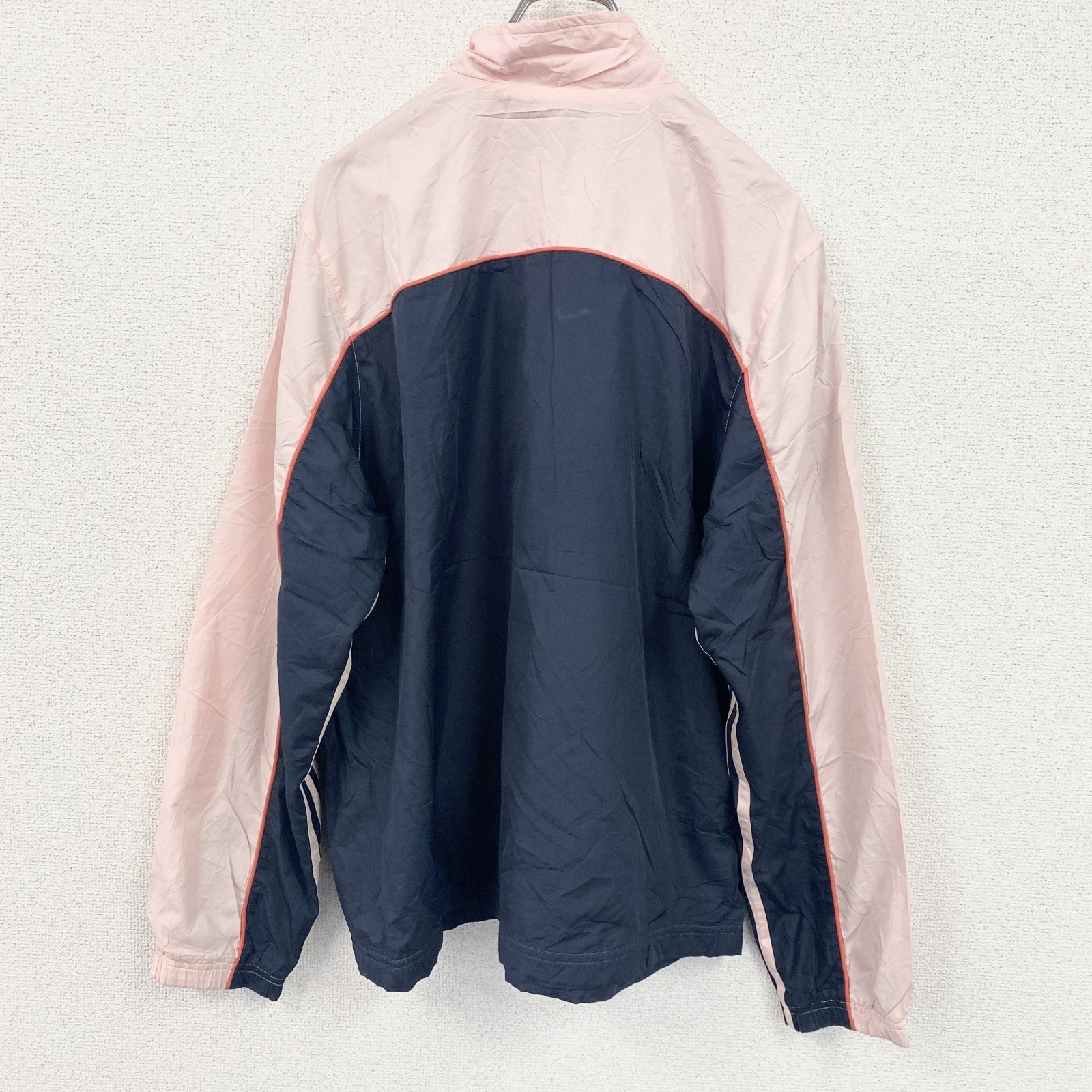 adidas　アディダス　フルジップジャケット　ピンク　ネイビー　バイカラー　XLサイズ