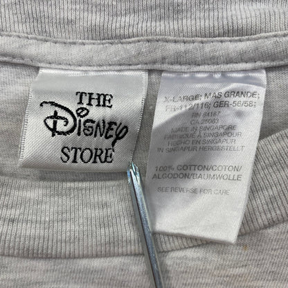～00s　Disney　ディズニー　Mickey　ミッキー　半袖Tシャツ　キャラクターT　霜降りグレー　XLサイズ