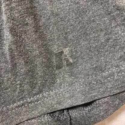 古着 used　RUSSELL ラッセル　TEXAS STATE　半袖カレッジプリントTシャツ　グレー　大学　Sサイズ
