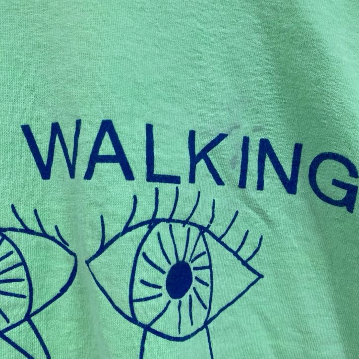 Murina　90s　半袖プリントTシャツ　シングルステッチ　黄緑　ライトグリーン　Lサイズ