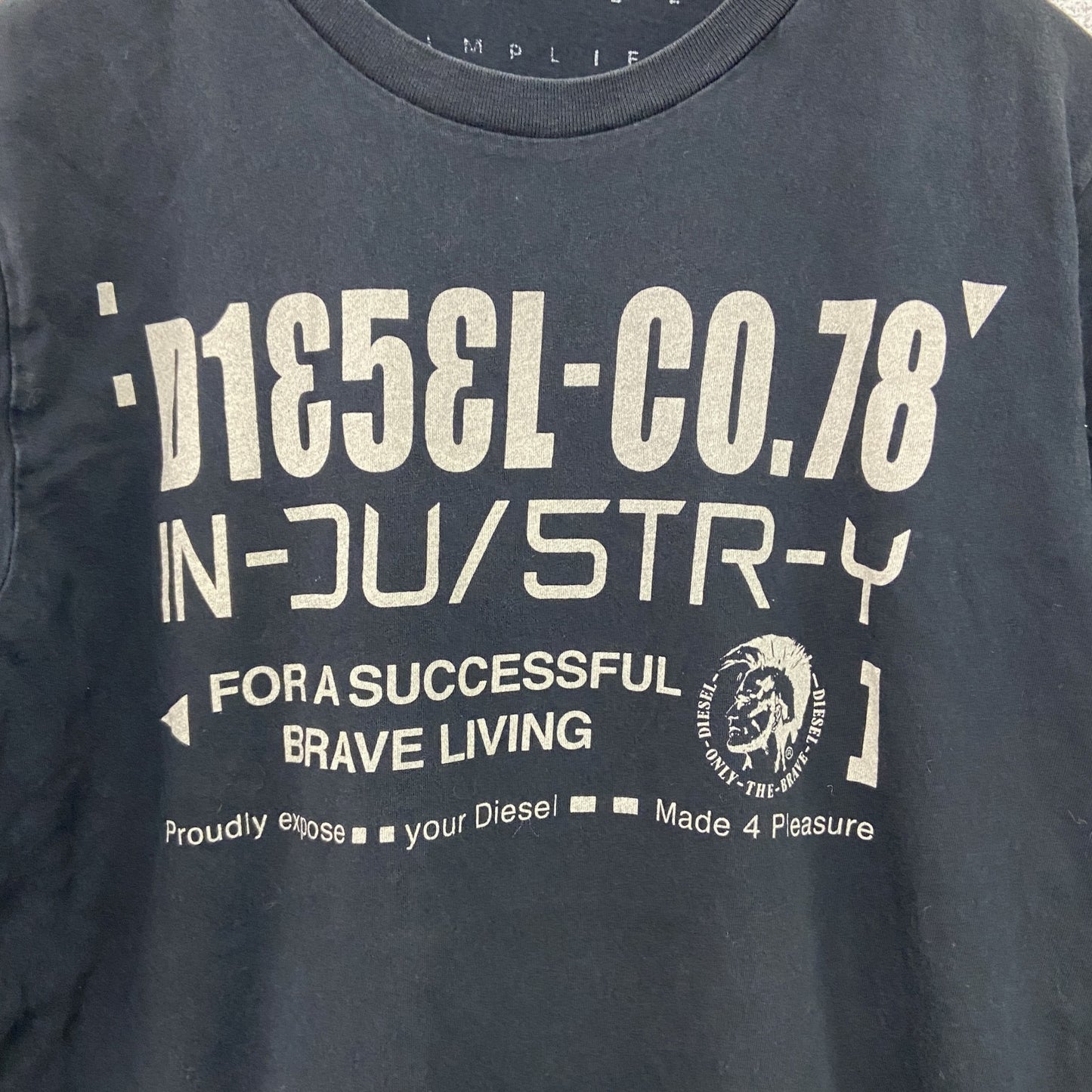DIESEL　ディーゼル　半袖プリントTシャツ　黒　ブラック　Sサイズ