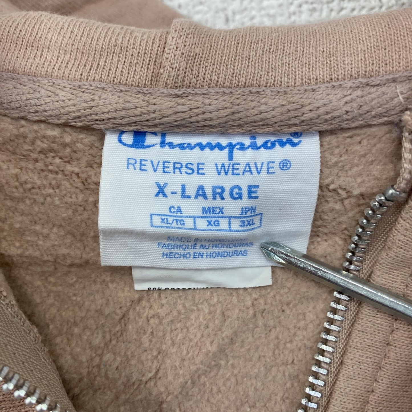 Champion　チャンピオン　リバースウィーブ　フルジップスウェットパーカー/フーディー　ピンク　XLサイズ