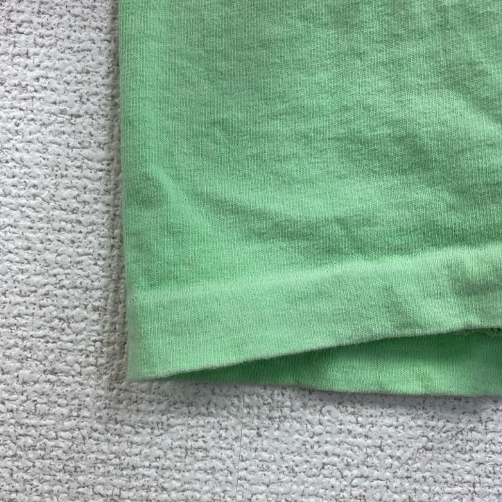 Murina　90s　半袖プリントTシャツ　シングルステッチ　黄緑　ライトグリーン　Lサイズ