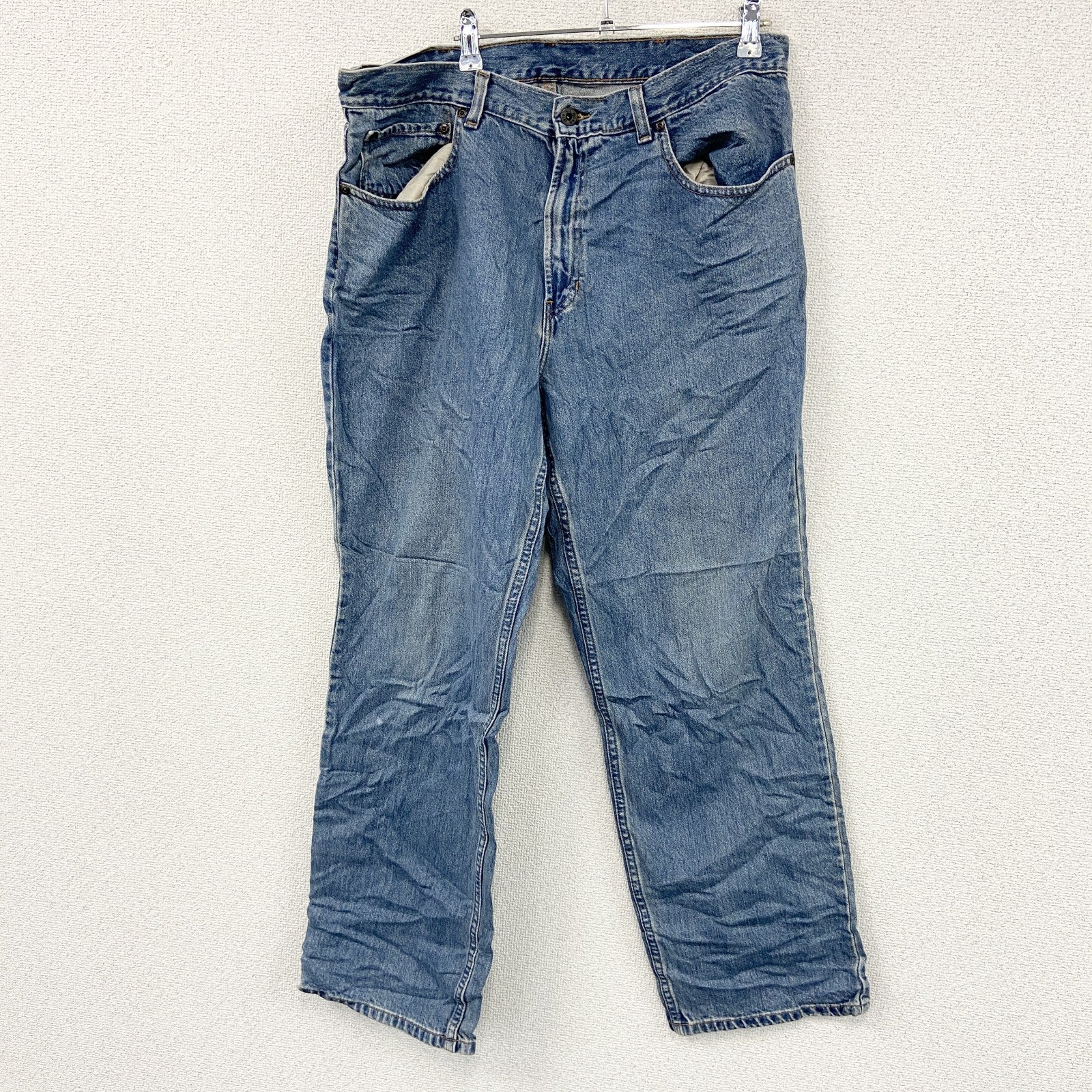 L.L.Bean　エルエルビーン　デニムパンツ/ジーンズ　ジップフライ　革パッチ　インディゴ　W36サイズ