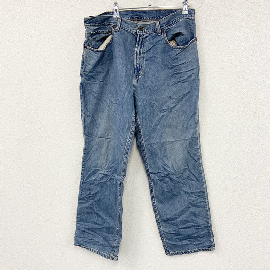 L.L.Bean　エルエルビーン　デニムパンツ/ジーンズ　ジップフライ　革パッチ　インディゴ　W36サイズ