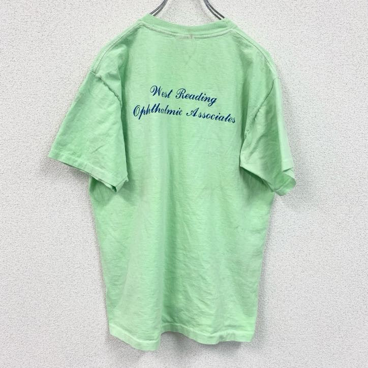 Murina　90s　半袖プリントTシャツ　シングルステッチ　黄緑　ライトグリーン　Lサイズ
