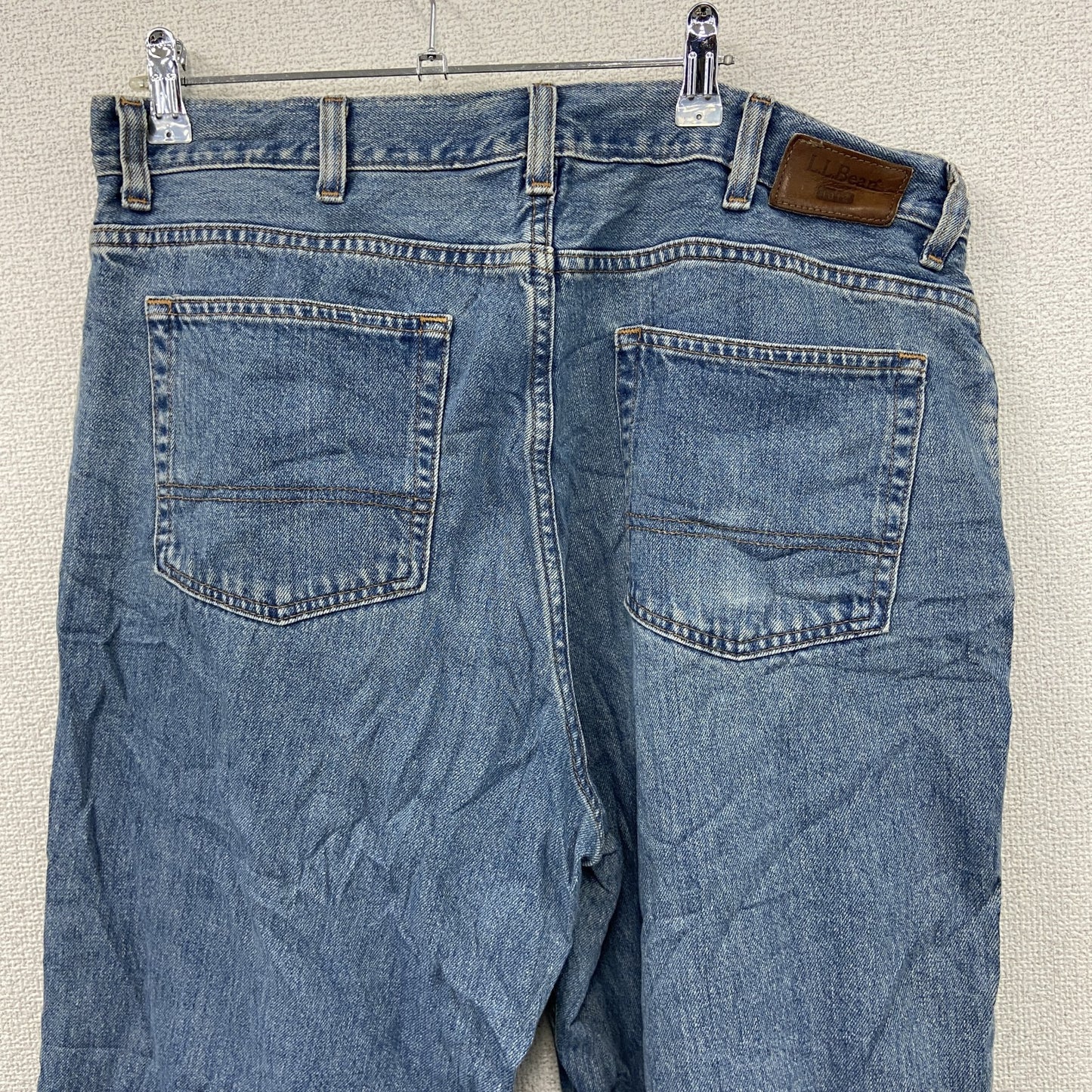 L.L.Bean　エルエルビーン　デニムパンツ/ジーンズ　ジップフライ　革パッチ　インディゴ　W36サイズ