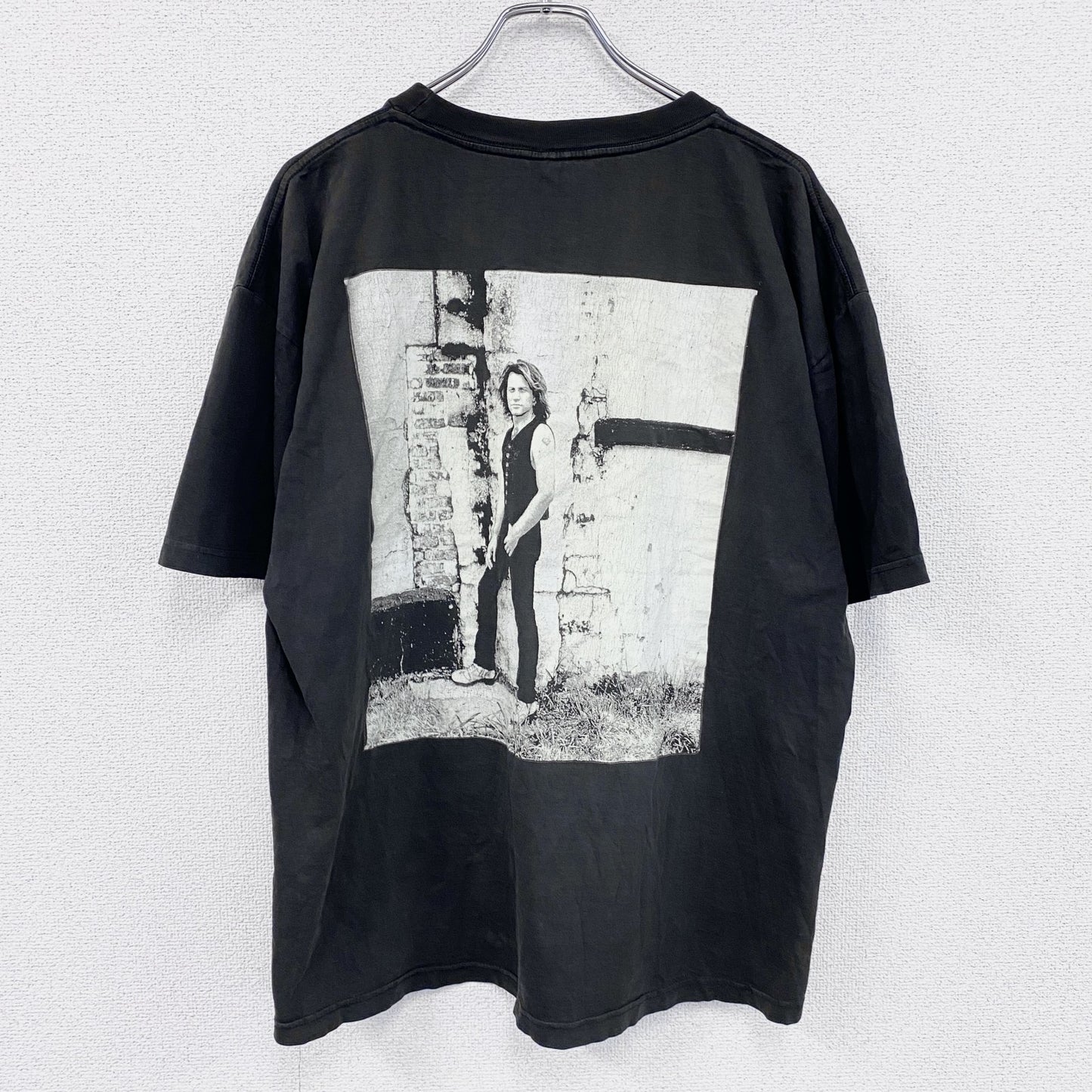 90s　BROCKUM　BONJOVI　ボンジョヴィ　クロスロード　半袖Tシャツ　ヴィンテージ　ブラック　XLサイズ