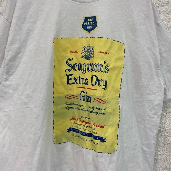90s　Hanes　ヘインズ　半袖プリントTシャツ　ヴィンテージ　シングルステッチ　白　ホワイト　Lサイズ