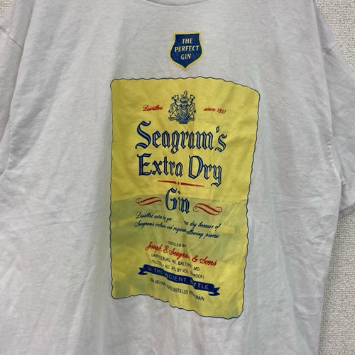 90s　Hanes　ヘインズ　半袖プリントTシャツ　ヴィンテージ　シングルステッチ　白　ホワイト　Lサイズ