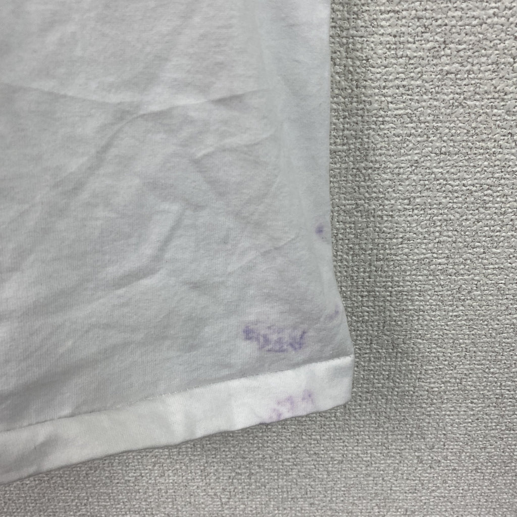 90s　Hanes　ヘインズ　半袖プリントTシャツ　ヴィンテージ　シングルステッチ　白　ホワイト　Lサイズ