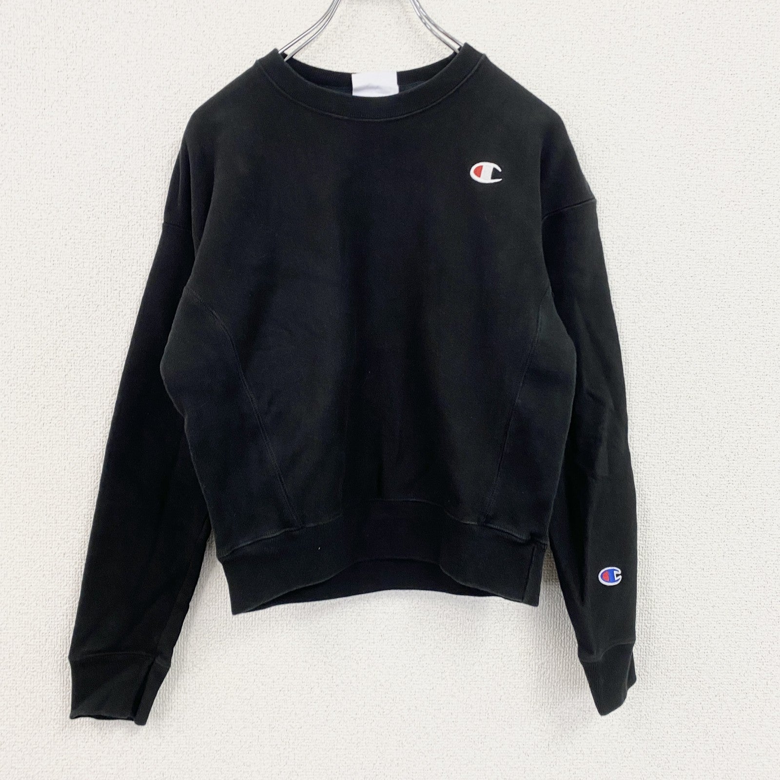 Champion　チャンピオン　リバースウィーブ　スウェット/トレーナー　黒　ブラック　XSサイズ